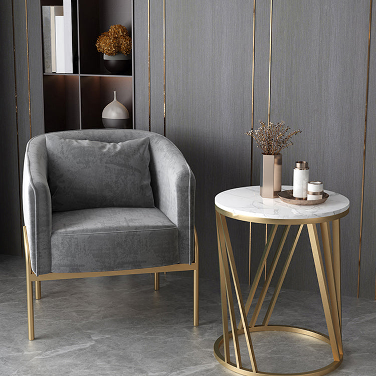 Nordic Style Metal Dining Room Chair Armless Upholstered Side Chairs for Home Use Clearhalo ' kitchen&dining_furn' 'Dining Chairs' 'Dining Tables & Seating' 'dining_chair' 'furn' 'furn_dining_chair' 'Furniture' 'furniture_dining_chair' 'Kitchen & Dining Furniture' 'kitchen' 4524049