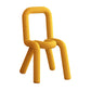 Designer Style Velvet Curved Side Chair Matte Finish Open Back Dining Chair Yellow 1 Piece Clearhalo ' kitchen&dining_furn' 'Dining Chairs' 'Dining Tables & Seating' 'dining_chair' 'furn' 'furn_dining_chair' 'Furniture' 'furniture_dining_chair' 'Kitchen & Dining Furniture' 'kitchen' 4524075