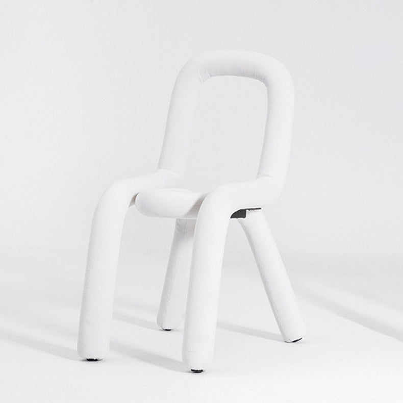 Designer Style Velvet Curved Side Chair Matte Finish Open Back Dining Chair Clearhalo ' kitchen&dining_furn' 'Dining Chairs' 'Dining Tables & Seating' 'dining_chair' 'furn' 'furn_dining_chair' 'Furniture' 'furniture_dining_chair' 'Kitchen & Dining Furniture' 'kitchen' 4524084