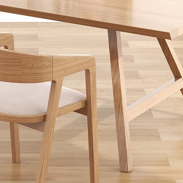 1/2/7 Pcs Pine Wood Modern Dining Room Set with Wooden Table and Chairs Dinette Set Clearhalo 'Dining Room Sets' 'Dining Tables & Seating' 'dining_room_set' 'furn' 'furn_dining_room_set' 'Furniture' 'furniture_dining_room_set' 'Kitchen & Dining Furniture' 'kitchen&dining_furn' 'kitchen' 4524122