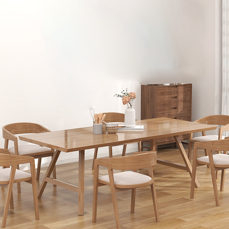 1/2/7 Pcs Pine Wood Modern Dining Room Set with Wooden Table and Chairs Dinette Set Clearhalo 'Dining Room Sets' 'Dining Tables & Seating' 'dining_room_set' 'furn' 'furn_dining_room_set' 'Furniture' 'furniture_dining_room_set' 'Kitchen & Dining Furniture' 'kitchen&dining_furn' 'kitchen' 4524125