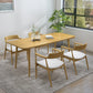 1/2/4/5/7 Pcs Pine Wood Modern Dining Set with Rectangle Table Dinette Set 5 Pieces: Table, 4 Chairs Clearhalo 'Dining Room Sets' 'Dining Tables & Seating' 'dining_room_set' 'furn' 'furn_dining_room_set' 'Furniture' 'furniture_dining_room_set' 'Kitchen & Dining Furniture' 'kitchen&dining_furn' 'kitchen' 4524142