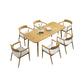 1/2/4/5/7 Pcs Pine Wood Modern Dining Set with Rectangle Table Dinette Set Clearhalo 'Dining Room Sets' 'Dining Tables & Seating' 'dining_room_set' 'furn' 'furn_dining_room_set' 'Furniture' 'furniture_dining_room_set' 'Kitchen & Dining Furniture' 'kitchen&dining_furn' 'kitchen' 4524145