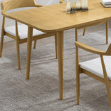 1/2/4/5/7 Pcs Pine Wood Modern Dining Set with Rectangle Table Dinette Set Clearhalo 'Dining Room Sets' 'Dining Tables & Seating' 'dining_room_set' 'furn' 'furn_dining_room_set' 'Furniture' 'furniture_dining_room_set' 'Kitchen & Dining Furniture' 'kitchen&dining_furn' 'kitchen' 4524146