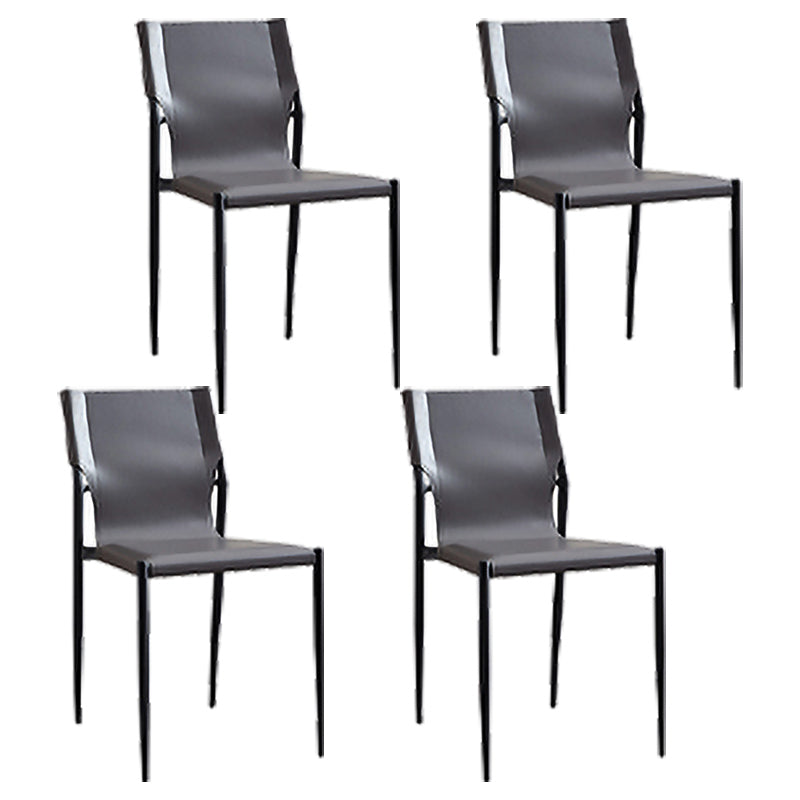 Contemporary 1/4/5/6 Pieces Dining Set Black Rectangle Dining Table Set 4 Light Grey Chairs Clearhalo 'Dining Room Sets' 'Dining Tables & Seating' 'dining_room_set' 'furn' 'furn_dining_room_set' 'Furniture' 'furniture_dining_room_set' 'Kitchen & Dining Furniture' 'kitchen&dining_furn' 'kitchen' 4524166