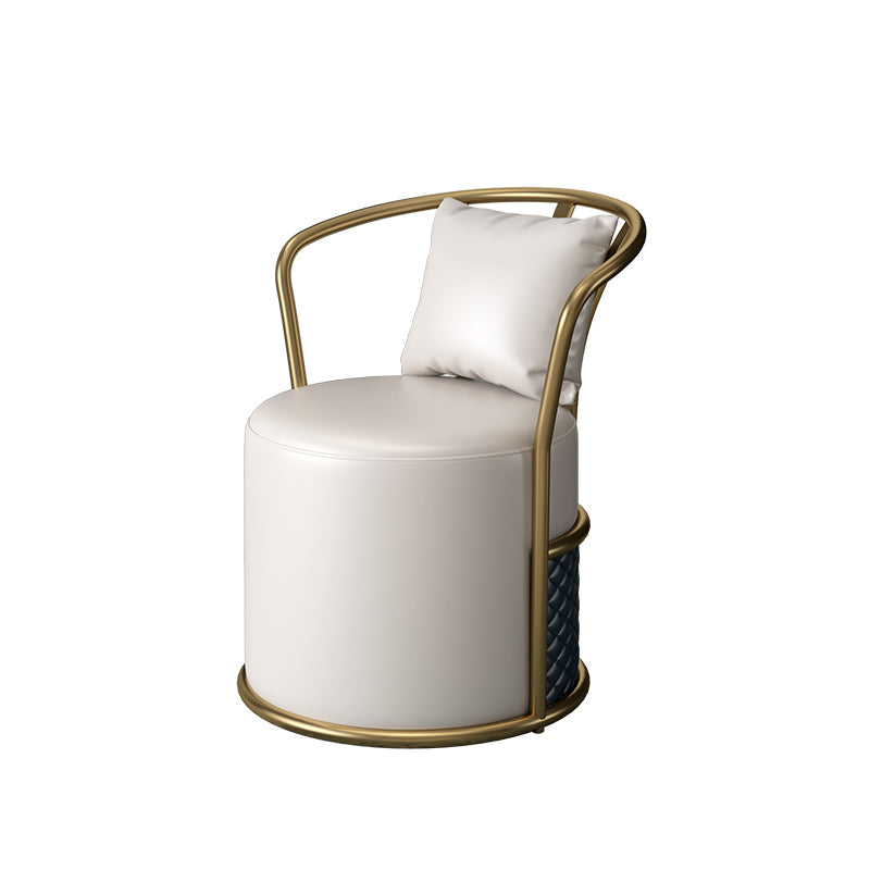 1/3/4 Pcs Metal Modern Dining Room Set with Round Table and Pedestal Base Dining Set 1 White Chair Clearhalo 'Dining Room Sets' 'Dining Tables & Seating' 'dining_room_set' 'furn' 'furn_dining_room_set' 'Furniture' 'furniture_dining_room_set' 'Kitchen & Dining Furniture' 'kitchen&dining_furn' 'kitchen' 4524182