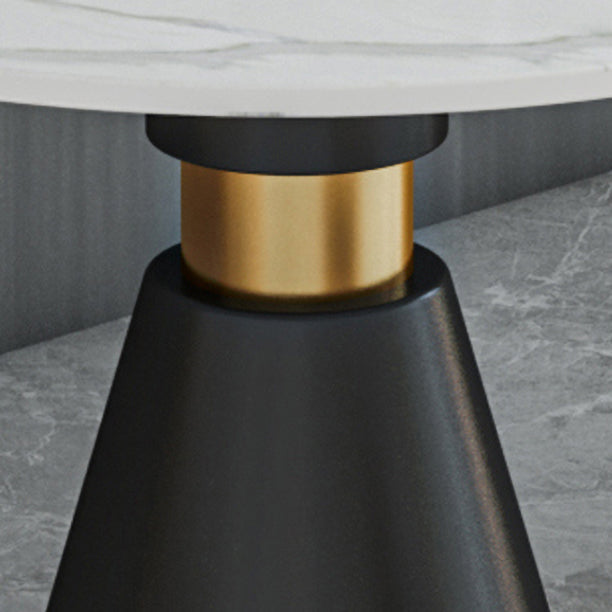 1/3/4 Pcs Metal Modern Dining Room Set with Round Table and Pedestal Base Dining Set Clearhalo 'Dining Room Sets' 'Dining Tables & Seating' 'dining_room_set' 'furn' 'furn_dining_room_set' 'Furniture' 'furniture_dining_room_set' 'Kitchen & Dining Furniture' 'kitchen&dining_furn' 'kitchen' 4524191