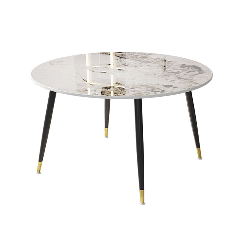 1/4/7 Pcs Metal Modern Dining Room Set with Round Table and Metal Legs Dining Set Clearhalo 'Dining Room Sets' 'Dining Tables & Seating' 'dining_room_set' 'furn' 'furn_dining_room_set' 'Furniture' 'furniture_dining_room_set' 'Kitchen & Dining Furniture' 'kitchen&dining_furn' 'kitchen' 4524199