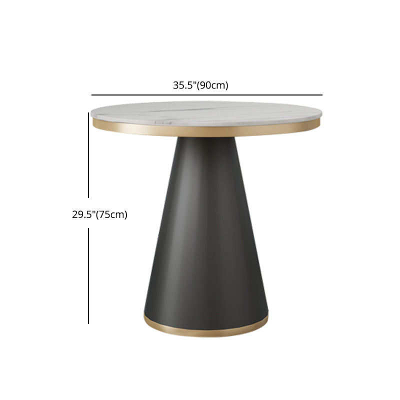 Glam Style 1/5 Pieces Dining Set Sintered Stone Dining Table Set for Home Use Clearhalo 'Dining Room Sets' 'Dining Tables & Seating' 'dining_room_set' 'furn' 'furn_dining_room_set' 'Furniture' 'furniture_dining_room_set' 'Kitchen & Dining Furniture' 'kitchen&dining_furn' 'kitchen' 4524256