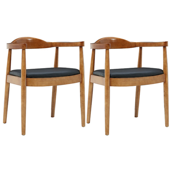 Industrial 1/2/5/7/9 Pieces Dining Set Solid Wood Dining Table with Chairs 2 Black Chairs Clearhalo 'Dining Room Sets' 'Dining Tables & Seating' 'dining_room_set' 'furn' 'furn_dining_room_set' 'Furniture' 'furniture_dining_room_set' 'Kitchen & Dining Furniture' 'kitchen&dining_furn' 'kitchen' 4524266