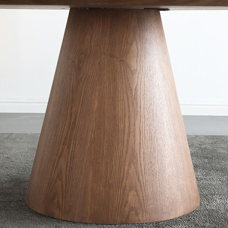 Modern 1/4/5/7 Pieces Dining Sintered Stone Dining Table Set with Wood Base for Home Clearhalo 'Dining Room Sets' 'Dining Tables & Seating' 'dining_room_set' 'furn' 'furn_dining_room_set' 'Furniture' 'furniture_dining_room_set' 'Kitchen & Dining Furniture' 'kitchen&dining_furn' 'kitchen' 4524311