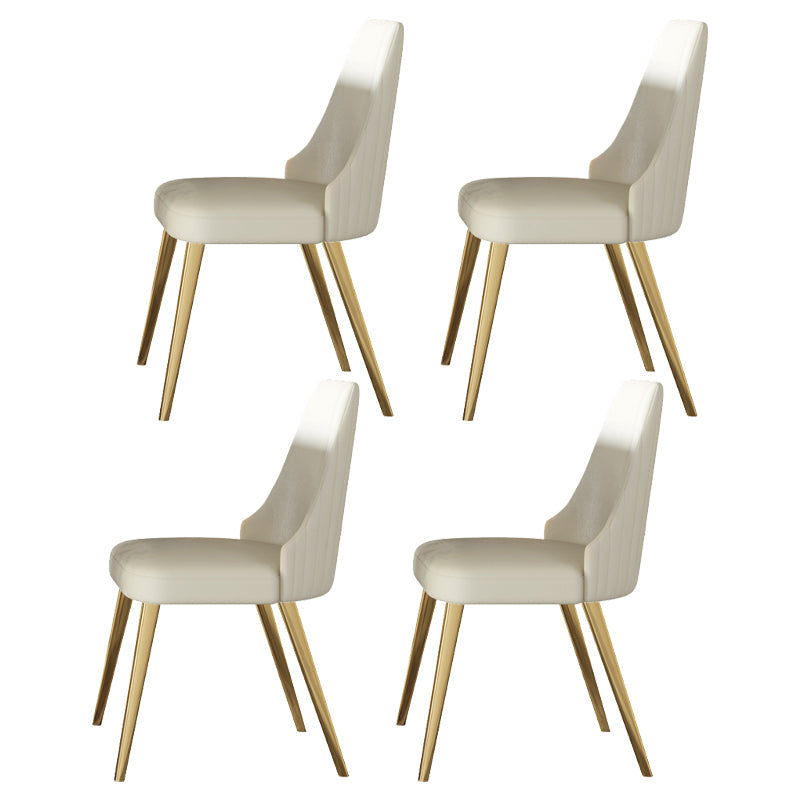 Contemporary 1/3/4/5/7 Pieces Dining Set Round Dining Room Table Set 4 White Chairs Clearhalo 'Dining Room Sets' 'Dining Tables & Seating' 'dining_room_set' 'furn' 'furn_dining_room_set' 'Furniture' 'furniture_dining_room_set' 'Kitchen & Dining Furniture' 'kitchen&dining_furn' 'kitchen' 4524318
