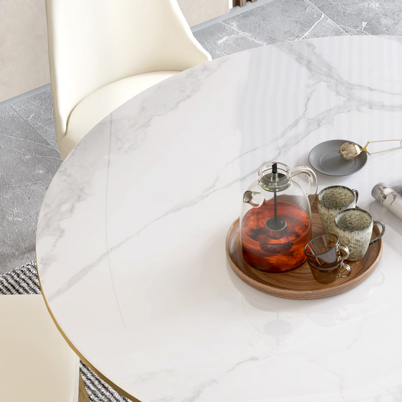 Contemporary 1/3/4/5/7 Pieces Dining Set Round Dining Room Table Set Clearhalo 'Dining Room Sets' 'Dining Tables & Seating' 'dining_room_set' 'furn' 'furn_dining_room_set' 'Furniture' 'furniture_dining_room_set' 'Kitchen & Dining Furniture' 'kitchen&dining_furn' 'kitchen' 4524322