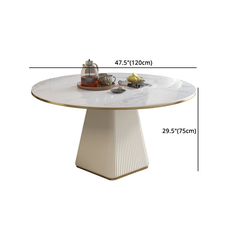 Contemporary 1/3/4/5/7 Pieces Dining Set Round Dining Room Table Set Clearhalo 'Dining Room Sets' 'Dining Tables & Seating' 'dining_room_set' 'furn' 'furn_dining_room_set' 'Furniture' 'furniture_dining_room_set' 'Kitchen & Dining Furniture' 'kitchen&dining_furn' 'kitchen' 4524327
