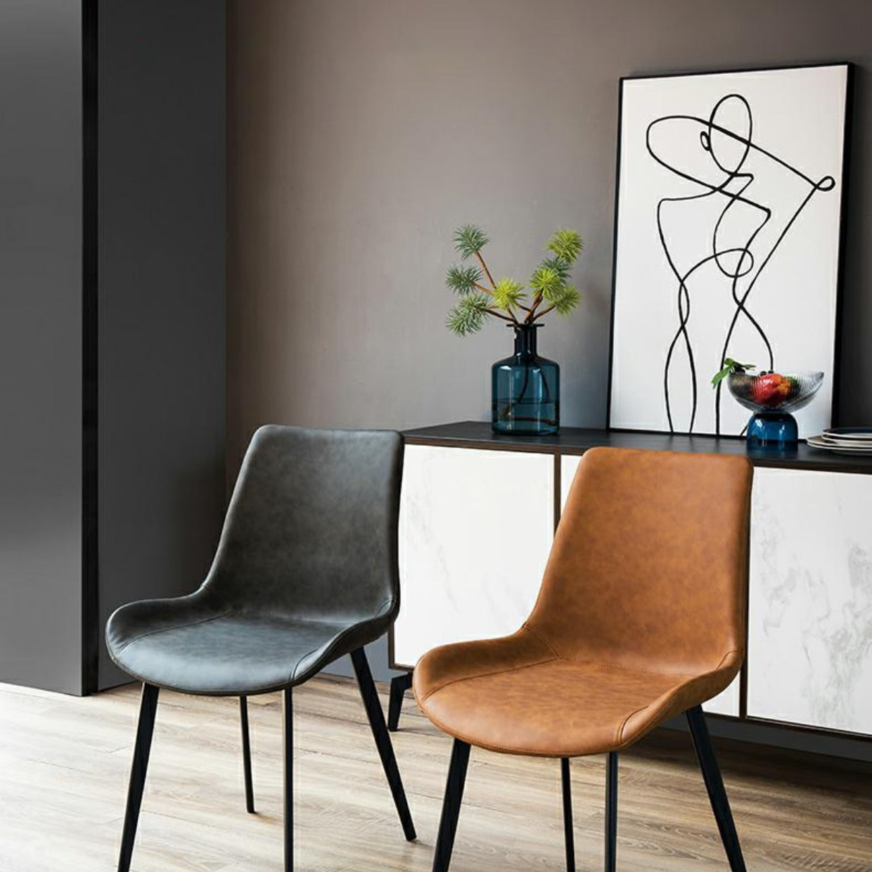 Modern Style 1/2/5/7 Pieces Dining Table Set Rectangle Dining Table Set with Chair Clearhalo 'Dining Room Sets' 'Dining Tables & Seating' 'dining_room_set' 'furn' 'furn_dining_room_set' 'Furniture' 'furniture_dining_room_set' 'Kitchen & Dining Furniture' 'kitchen&dining_furn' 'kitchen' 4524337