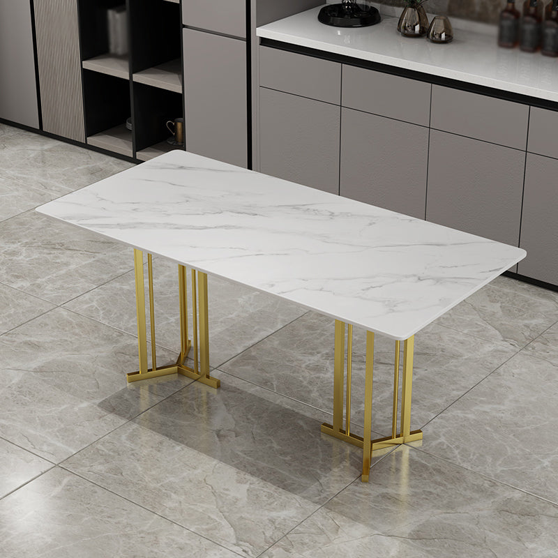 Glam Style 1/2/5 Pieces Dinette Set Rectangle Dinette Table with Dining Chair Clearhalo 'Dining Room Sets' 'Dining Tables & Seating' 'dining_room_set' 'furn' 'furn_dining_room_set' 'Furniture' 'furniture_dining_room_set' 'Kitchen & Dining Furniture' 'kitchen&dining_furn' 'kitchen' 4524352