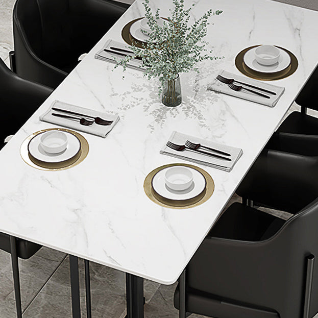 Glam Style 1/2/5 Pieces Dinette Set Rectangle Dinette Table with Dining Chair Clearhalo 'Dining Room Sets' 'Dining Tables & Seating' 'dining_room_set' 'furn' 'furn_dining_room_set' 'Furniture' 'furniture_dining_room_set' 'Kitchen & Dining Furniture' 'kitchen&dining_furn' 'kitchen' 4524361