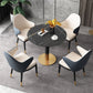 Contemporary 1/4/5 Pieces Dining Set Round Dining Room Table Set Clearhalo 'Dining Room Sets' 'Dining Tables & Seating' 'dining_room_set' 'furn' 'furn_dining_room_set' 'Furniture' 'furniture_dining_room_set' 'Kitchen & Dining Furniture' 'kitchen&dining_furn' 'kitchen' 4524385