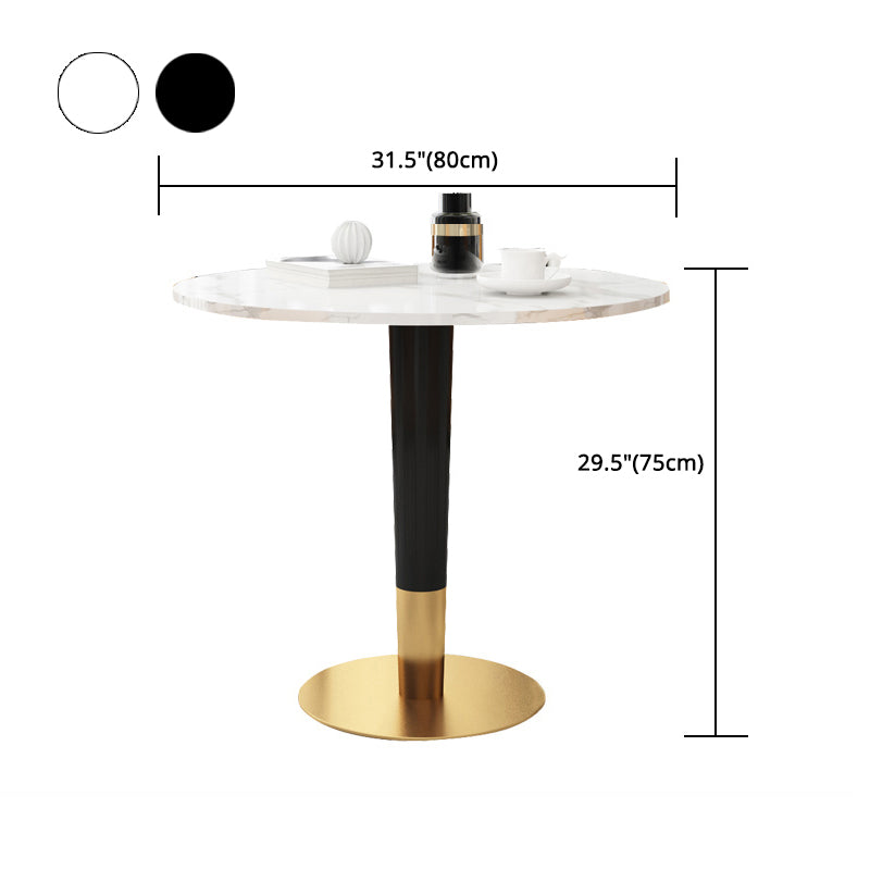 Contemporary 1/4/5 Pieces Dining Set Round Dining Room Table Set Clearhalo 'Dining Room Sets' 'Dining Tables & Seating' 'dining_room_set' 'furn' 'furn_dining_room_set' 'Furniture' 'furniture_dining_room_set' 'Kitchen & Dining Furniture' 'kitchen&dining_furn' 'kitchen' 4524389