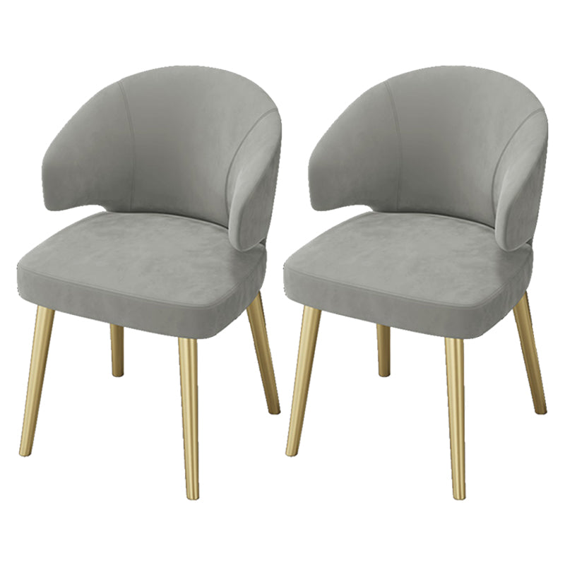 Glam Style 1/2/5 Pieces Dining Furniture Set Rectangle Dining Room Table Set 2 Dark Grey Chairs Clearhalo 'Dining Room Sets' 'Dining Tables & Seating' 'dining_room_set' 'furn' 'furn_dining_room_set' 'Furniture' 'furniture_dining_room_set' 'Kitchen & Dining Furniture' 'kitchen&dining_furn' 'kitchen' 4524393