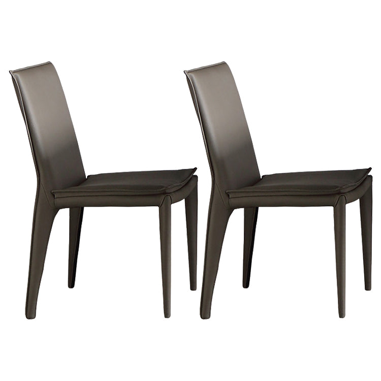 Modern 1/2/5/7 Pieces Dining Set Rectangle White Dining Table Set for Home Use 2 Grey Chairs Clearhalo 'Dining Room Sets' 'Dining Tables & Seating' 'dining_room_set' 'furn' 'furn_dining_room_set' 'Furniture' 'furniture_dining_room_set' 'Kitchen & Dining Furniture' 'kitchen&dining_furn' 'kitchen' 4524417