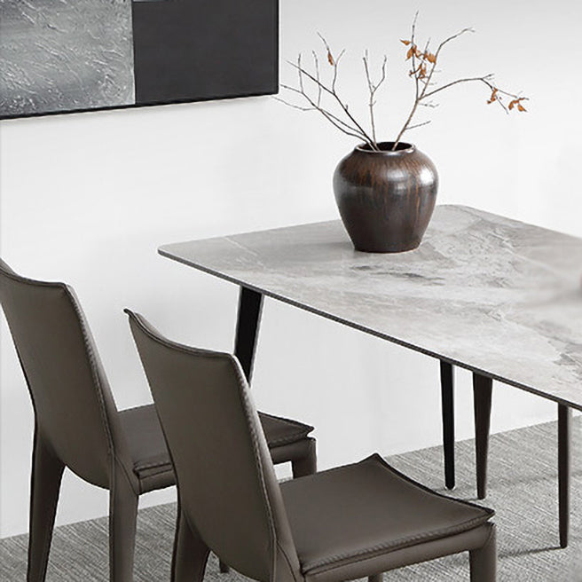 Modern 1/2/5/7 Pieces Dining Set Rectangle White Dining Table Set for Home Use Clearhalo 'Dining Room Sets' 'Dining Tables & Seating' 'dining_room_set' 'furn' 'furn_dining_room_set' 'Furniture' 'furniture_dining_room_set' 'Kitchen & Dining Furniture' 'kitchen&dining_furn' 'kitchen' 4524420