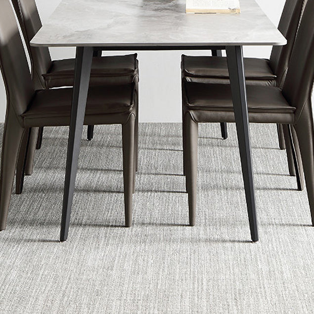 Modern 1/2/5/7 Pieces Dining Set Rectangle White Dining Table Set for Home Use Clearhalo 'Dining Room Sets' 'Dining Tables & Seating' 'dining_room_set' 'furn' 'furn_dining_room_set' 'Furniture' 'furniture_dining_room_set' 'Kitchen & Dining Furniture' 'kitchen&dining_furn' 'kitchen' 4524424