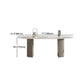 Contemporary 1/2/5/7 Pieces Dining Room Table Set Oval Shape Dining Table Set with Chair Clearhalo 'Dining Room Sets' 'Dining Tables & Seating' 'dining_room_set' 'furn' 'furn_dining_room_set' 'Furniture' 'furniture_dining_room_set' 'Kitchen & Dining Furniture' 'kitchen&dining_furn' 'kitchen' 4524446