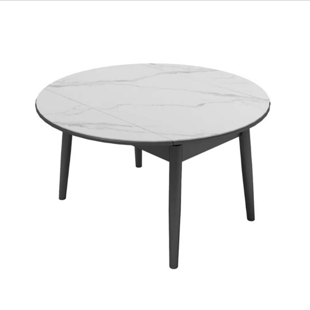 Modern 1/3/4/5/7 Pieces Dining Sintered Stone Dining Table Set with Metal Legs for Home White 51"L x 51"W Clearhalo 'Dining Room Sets' 'Dining Tables & Seating' 'dining_room_set' 'furn' 'furn_dining_room_set' 'Furniture' 'furniture_dining_room_set' 'Kitchen & Dining Furniture' 'kitchen&dining_furn' 'kitchen' 4524451