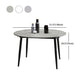Modern 1/3/4/5/7 Pieces Dining Sintered Stone Dining Table Set with Metal Legs for Home Clearhalo 'Dining Room Sets' 'Dining Tables & Seating' 'dining_room_set' 'furn' 'furn_dining_room_set' 'Furniture' 'furniture_dining_room_set' 'Kitchen & Dining Furniture' 'kitchen&dining_furn' 'kitchen' 4524463