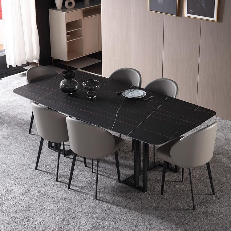 Modern 1/4/5/7 Pieces Dining Rectangle Dining Table Set for Home Use Clearhalo 'Dining Room Sets' 'Dining Tables & Seating' 'dining_room_set' 'furn' 'furn_dining_room_set' 'Furniture' 'furniture_dining_room_set' 'Kitchen & Dining Furniture' 'kitchen&dining_furn' 'kitchen' 4524468