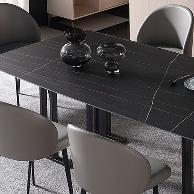 Modern 1/4/5/7 Pieces Dining Rectangle Dining Table Set for Home Use Clearhalo 'Dining Room Sets' 'Dining Tables & Seating' 'dining_room_set' 'furn' 'furn_dining_room_set' 'Furniture' 'furniture_dining_room_set' 'Kitchen & Dining Furniture' 'kitchen&dining_furn' 'kitchen' 4524475