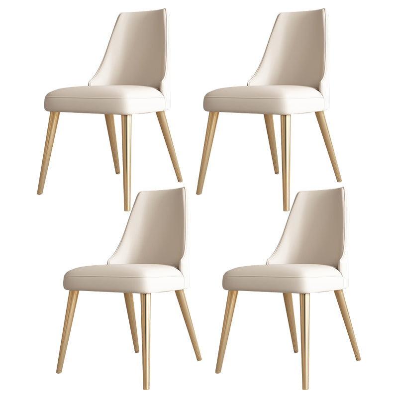 Contemporary 1/4/5/6/7 Pieces Dining Set Dining Room Table Set for Home 4 White Chairs Clearhalo 'Dining Room Sets' 'Dining Tables & Seating' 'dining_room_set' 'furn' 'furn_dining_room_set' 'Furniture' 'furniture_dining_room_set' 'Kitchen & Dining Furniture' 'kitchen&dining_furn' 'kitchen' 4524482