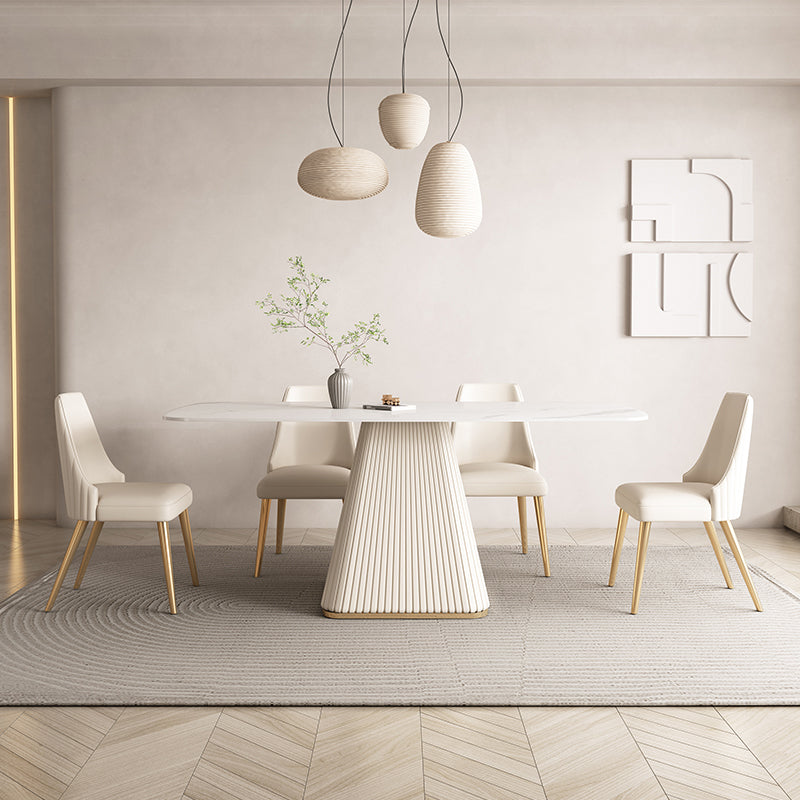 Contemporary 1/4/5/6/7 Pieces Dining Set Dining Room Table Set for Home Clearhalo 'Dining Room Sets' 'Dining Tables & Seating' 'dining_room_set' 'furn' 'furn_dining_room_set' 'Furniture' 'furniture_dining_room_set' 'Kitchen & Dining Furniture' 'kitchen&dining_furn' 'kitchen' 4524484