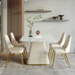 Contemporary 1/4/5/6/7 Pieces Dining Set Dining Room Table Set for Home Clearhalo 'Dining Room Sets' 'Dining Tables & Seating' 'dining_room_set' 'furn' 'furn_dining_room_set' 'Furniture' 'furniture_dining_room_set' 'Kitchen & Dining Furniture' 'kitchen&dining_furn' 'kitchen' 4524491