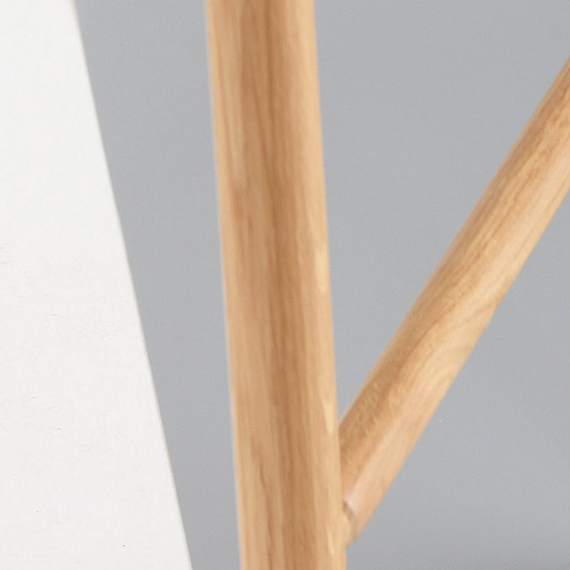 Modern Counter Bar Stool Backrest Plastic Bar Stool with Footrest and Wood Base Clearhalo 'Bar Furniture' 'Bar Stools' 'bar_stools' 'furn' 'furn_bar_stools' 'furniture_bar_stools' 'Kitchen & Dining Furniture' 'kitchen&dining_furn' 'kitchen' 'kitchen_furn' Furniture' 4527321