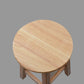 Modern Round Backless Bar Stool Indoor Oak Wood Natural Finish Counter Stool Clearhalo 'Bar Furniture' 'Bar Stools' 'bar_stools' 'furn' 'furn_bar_stools' 'furniture_bar_stools' 'Kitchen & Dining Furniture' 'kitchen&dining_furn' 'kitchen' 'kitchen_furn' Furniture' 4527337