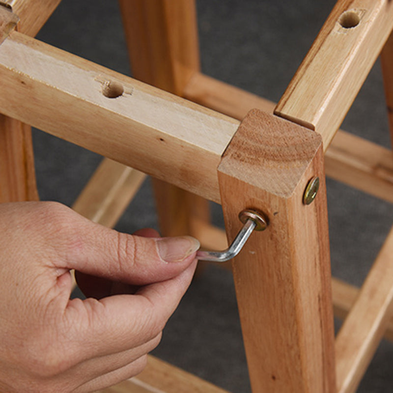 Modern Round Backless Bar Stool Indoor Oak Wood Natural Finish Counter Stool Clearhalo 'Bar Furniture' 'Bar Stools' 'bar_stools' 'furn' 'furn_bar_stools' 'furniture_bar_stools' 'Kitchen & Dining Furniture' 'kitchen&dining_furn' 'kitchen' 'kitchen_furn' Furniture' 4527338