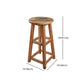 Modern Round Backless Bar Stool Indoor Oak Wood Natural Finish Counter Stool Clearhalo 'Bar Furniture' 'Bar Stools' 'bar_stools' 'furn' 'furn_bar_stools' 'furniture_bar_stools' 'Kitchen & Dining Furniture' 'kitchen&dining_furn' 'kitchen' 'kitchen_furn' Furniture' 4527344