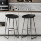 Modern Armless Backrest Counter Stool Iron Household Bar Stool with Plastic Seat and Pedal Clearhalo 'Bar Furniture' 'Bar Stools' 'bar_stools' 'furn' 'furn_bar_stools' 'furniture_bar_stools' 'Kitchen & Dining Furniture' 'kitchen&dining_furn' 'kitchen' 'kitchen_furn' Furniture' 4527347
