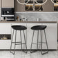 Modern Armless Backrest Counter Stool Iron Household Bar Stool with Plastic Seat and Pedal Clearhalo 'Bar Furniture' 'Bar Stools' 'bar_stools' 'furn' 'furn_bar_stools' 'furniture_bar_stools' 'Kitchen & Dining Furniture' 'kitchen&dining_furn' 'kitchen' 'kitchen_furn' Furniture' 4527351