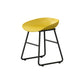 Modern Armless Backrest Counter Stool Iron Household Bar Stool with Plastic Seat and Pedal Yellow 1 Piece Short Stool(18"H) Clearhalo 'Bar Furniture' 'Bar Stools' 'bar_stools' 'furn' 'furn_bar_stools' 'furniture_bar_stools' 'Kitchen & Dining Furniture' 'kitchen&dining_furn' 'kitchen' 'kitchen_furn' Furniture' 4527353