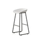 Modern Armless Backrest Counter Stool Iron Household Bar Stool with Plastic Seat and Pedal Clearhalo 'Bar Furniture' 'Bar Stools' 'bar_stools' 'furn' 'furn_bar_stools' 'furniture_bar_stools' 'Kitchen & Dining Furniture' 'kitchen&dining_furn' 'kitchen' 'kitchen_furn' Furniture' 4527355
