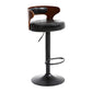 Modern Rotatable Backrest Counter Stool Steel Household Bar Stool with Cushion and Pedal Textured Black 1 Piece Clearhalo 'Bar Furniture' 'Bar Stools' 'bar_stools' 'furn' 'furn_bar_stools' 'furniture_bar_stools' 'Kitchen & Dining Furniture' 'kitchen&dining_furn' 'kitchen' 'kitchen_furn' Furniture' 4527450