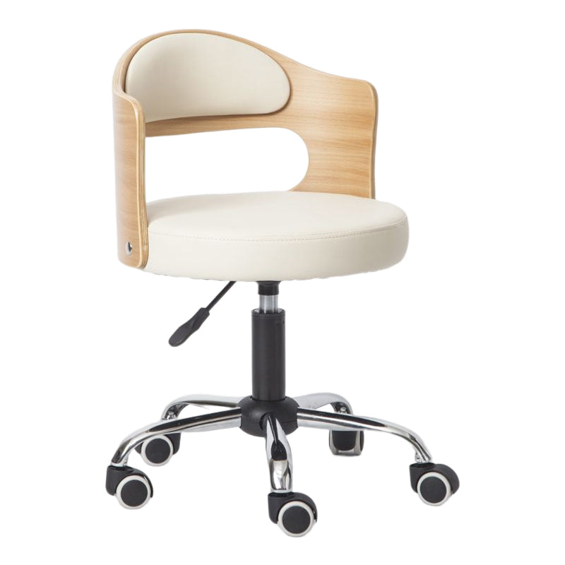 Modern Rotatable Liftable Counter Stool Steel Bar Stool with Cushion Gloss White 1 Piece Clearhalo 'Bar Furniture' 'Bar Stools' 'bar_stools' 'furn' 'furn_bar_stools' 'furniture_bar_stools' 'Kitchen & Dining Furniture' 'kitchen&dining_furn' 'kitchen' 'kitchen_furn' Furniture' 4527473