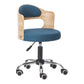 Modern Rotatable Liftable Counter Stool Steel Bar Stool with Cushion Blue 1 Piece Clearhalo 'Bar Furniture' 'Bar Stools' 'bar_stools' 'furn' 'furn_bar_stools' 'furniture_bar_stools' 'Kitchen & Dining Furniture' 'kitchen&dining_furn' 'kitchen' 'kitchen_furn' Furniture' 4527482