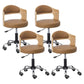 Modern Rotatable Liftable Counter Stool Steel Bar Stool with Cushion Yellow 4 Piece Set Clearhalo 'Bar Furniture' 'Bar Stools' 'bar_stools' 'furn' 'furn_bar_stools' 'furniture_bar_stools' 'Kitchen & Dining Furniture' 'kitchen&dining_furn' 'kitchen' 'kitchen_furn' Furniture' 4527487