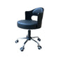 Modern Rotatable Liftable Counter Stool Steel Bar Stool with Cushion Dark Blue 1 Piece Clearhalo 'Bar Furniture' 'Bar Stools' 'bar_stools' 'furn' 'furn_bar_stools' 'furniture_bar_stools' 'Kitchen & Dining Furniture' 'kitchen&dining_furn' 'kitchen' 'kitchen_furn' Furniture' 4527491