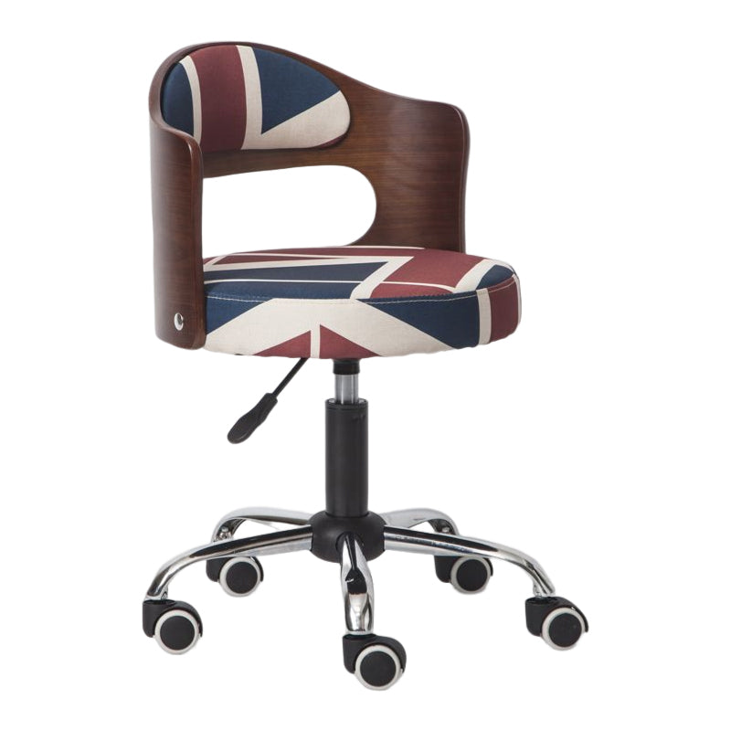 Modern Rotatable Liftable Counter Stool Steel Bar Stool with Cushion Red-Blue 1 Piece Clearhalo 'Bar Furniture' 'Bar Stools' 'bar_stools' 'furn' 'furn_bar_stools' 'furniture_bar_stools' 'Kitchen & Dining Furniture' 'kitchen&dining_furn' 'kitchen' 'kitchen_furn' Furniture' 4527500