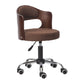 Modern Rotatable Liftable Counter Stool Steel Bar Stool with Cushion Coffee 1 Piece Clearhalo 'Bar Furniture' 'Bar Stools' 'bar_stools' 'furn' 'furn_bar_stools' 'furniture_bar_stools' 'Kitchen & Dining Furniture' 'kitchen&dining_furn' 'kitchen' 'kitchen_furn' Furniture' 4527503